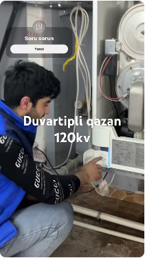 Sime 120kv duvartipli qazan təmir olundu.