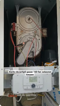 Alarko duvartipli qazan kombisi təmir olundu.